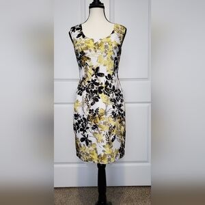 Ann Taylor Botanical Floral Print Sheath Dress